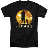 Star Trek A Man And His Dog Men's 18/1 Tall Cotton Short-Sleeve T-Shirt